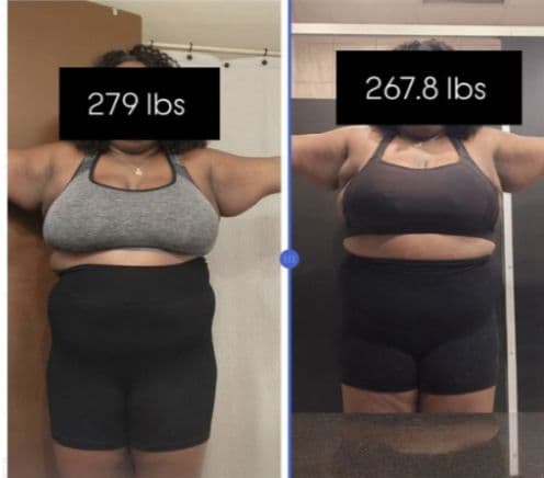 Weight loss transformation